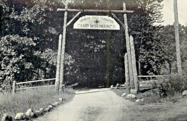 Camp Miniwanca - Old Postcard View